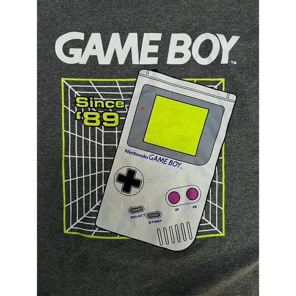 Nintendo Game Boy Retro 1989 Handheld Video Game Console Graphic T-Shirt - Picture 3 of 9